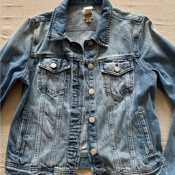 J. Crew Light Blue Denim Jacket - Picture 8 of 10